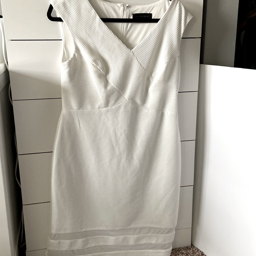 White Midi Dress: USED